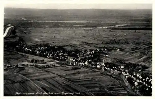 Ak Steinmauern in Baden Württemberg, Fliegeraufnahme