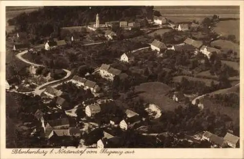 Ak Blankenburg Nordendorf in Schwaben, Fliegeraufnahme