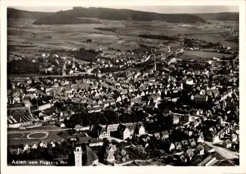 Ak Aalen im Ostalbkreis Württemberg, Fliegeraufnahme