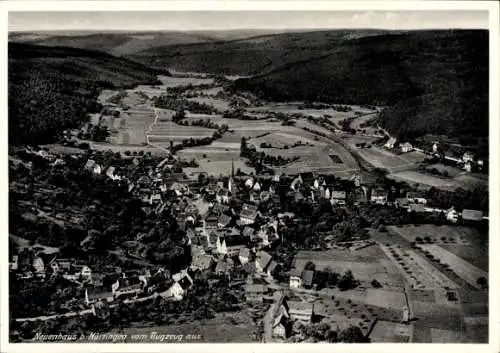 Ak Neuenhaus im Aichtal Württemberg, Fliegeraufnahme