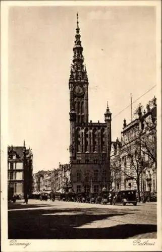 Ak Gdańsk Danzig, Rathaus
