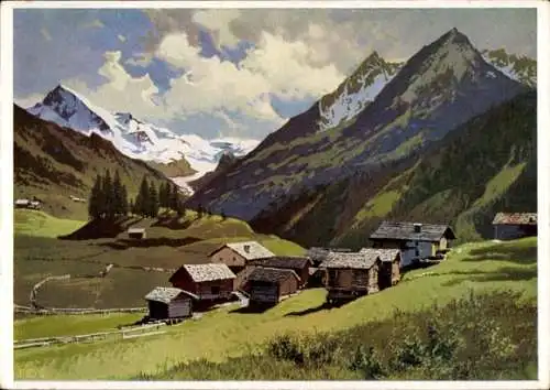 Künstler Ak Süßmayr, Josef, Landschaft, Gebirge