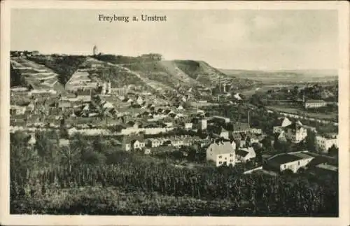 Ak Freyburg Unstrut Burgenlandkreis, Blick über die Dächer der Stadt