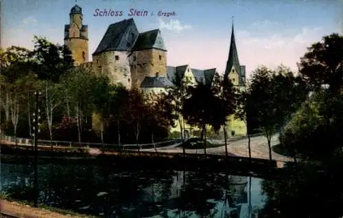 Ak Stein Hartenstein im Erzgebirge Sachsen, Schloss Stein