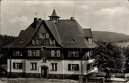 Ak Johanngeorgenstadt im Erzgebirge Sachsen, Blick auf die Jugendherberge Ernst Schneller