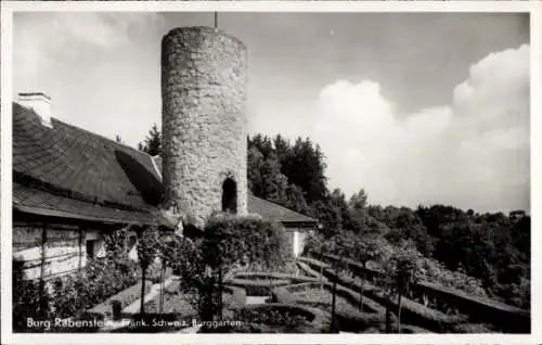 Ak Ahorntal in der Fränkischen Schweiz, Burg Rabenstein, Burggarten