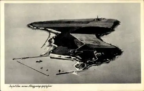 Ak Insel Oie, Greifswalder Oie, Totalansicht, Fliegeraufnahme
