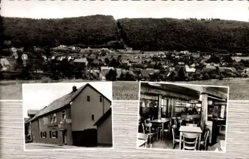 Ak Oberems Glashütten im Taunus, Gesamtansicht, Gastwirtschaft