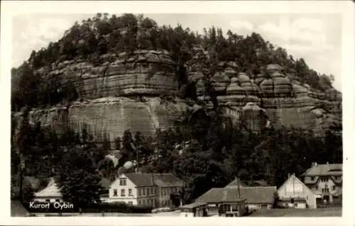 Ak Oybin in der Oberlausitz, Teilansicht, Berg