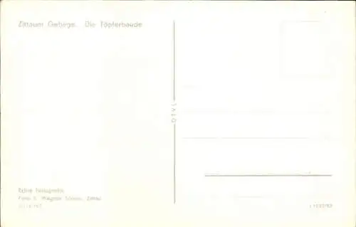 Ak Oybin in der Oberlausitz, Töpferbaude, Zittauer Gebirge