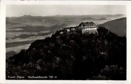 Ak Oybin in der Oberlausitz, Hochwaldbaude, Zittauer Gebirge