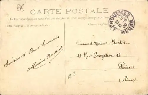 Ak Lerouville Lothringen Meuse, Infanterie, Equipe de coureurs