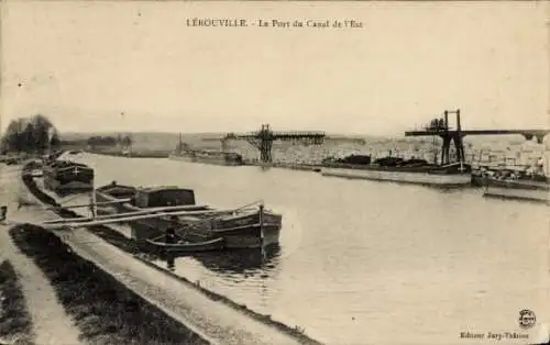 Ak Lerouville Lothringen Meuse, Port du Canal de l'Est