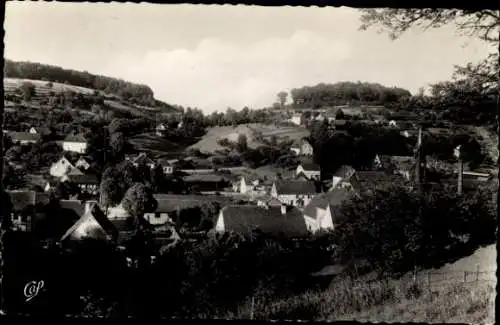 Ak Meisenthal Meisental Lothringen Moselle, Centre du Village, Hotel-Restaurant de la Gare