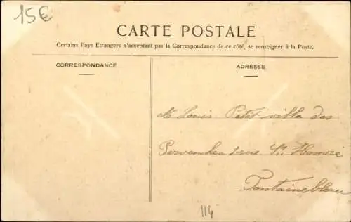 Ak Foret de Fontainebleau Seine et Marne, Jagd, erlegter Hirsch