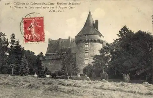 Ak Roanne Loire, Das Chateau de Boisy, das Jacques Coeur gehörte