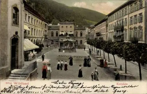 Ak Bad Wildbad im Schwarzwald, Kurplatz