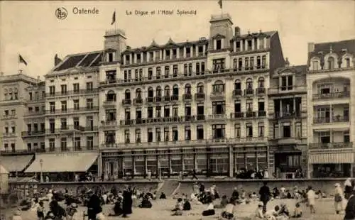 Ak Ostende Ostende Westflandern, Digne, Hotel Splendid