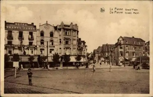 Ak La Panne De Panne Westflandern, Grand'Place