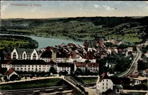 Ak Waldshut Tiengen am Hochrhein, Panorama