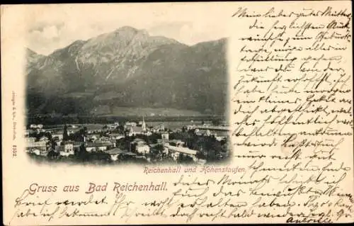 Ak Bad Reichenhall in Oberbayern, Panorama, Hohenstaufen
