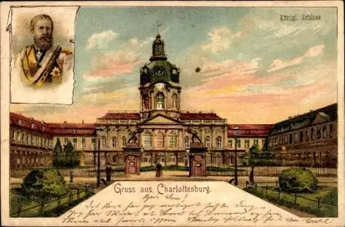 Litho Berlin Charlottenburg, Königl. Schloss