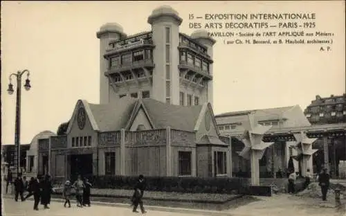 CPA Paris, Exposition Internationale des Arts Decoratifs 1925, Pavillon Societe de l'Art Applique