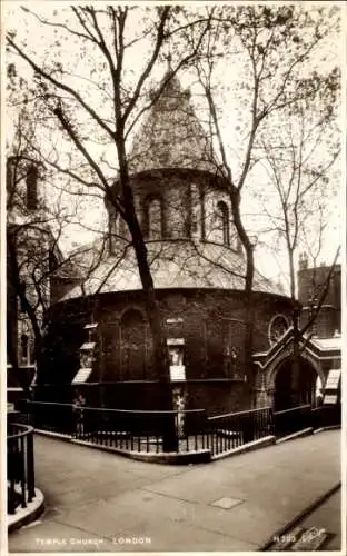 Ak London City England, Temple Church