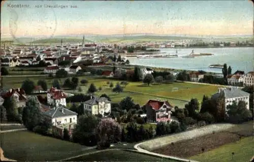 Ak Konstanz am Bodensee, Blick von Kreuzlingen aus