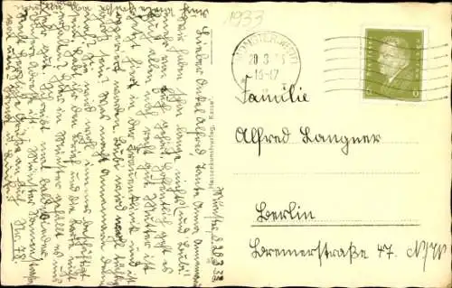 Ak Münster in Westfalen, Spiegelturm, Frauenkirche