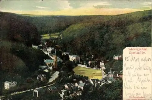 Ak Schlangenbad im Taunus Hessen, Totalansicht