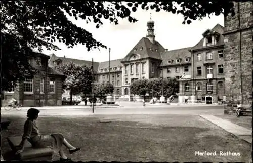 Ak Herford in Westfalen, Rathaus