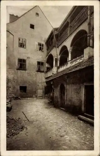 Ak Cheb Eger Reg. Karlsbad, Partie am Schirndingerhaus