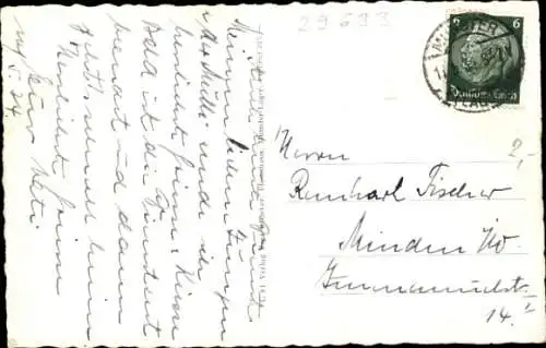 Ak Munster an der Örtze Lüneburger Heide, Heidschnuckenstall