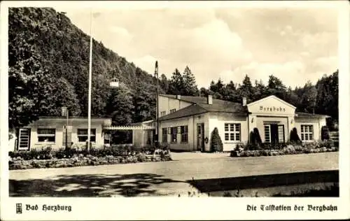 Ak Bad Harzburg am Harz, Bergbahn, Talstation