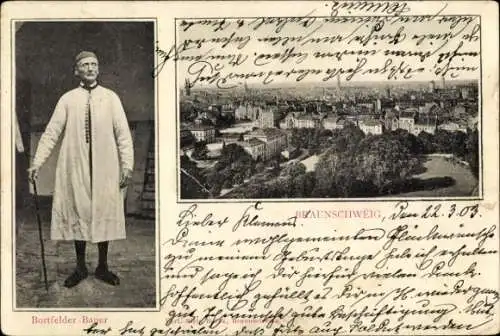 Ak Braunschweig in Niedersachsen, Totalansicht, Bortfelder Bauer