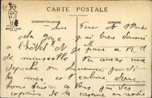 Künstler Ak Les Mandats, soldats francais
