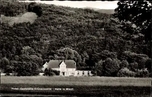 Ak Halle in Westfalen, Hotel Gasttsätte Grünenwalde, Inh. Hans Günter Flottmann