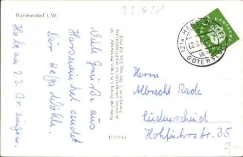 Ak Harsewinkel in Westfalen, Gesamtansicht