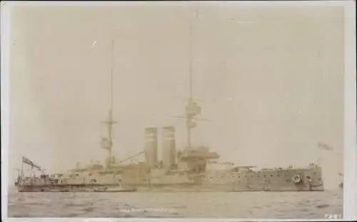 Ak Britisches Kriegsschiff HMS King Edward VII