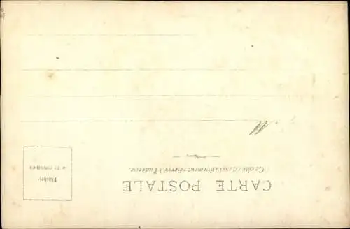 Passepartout Ak El Rey Alfonso XIII, Alphonse XIII, Roi de Espagne, König Alfons XIII von Spanien