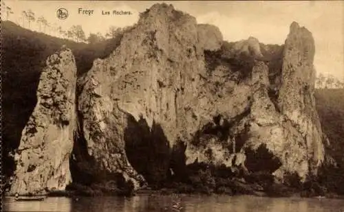 Ak Freyr Hastière Wallonien Namur, Les Rochers