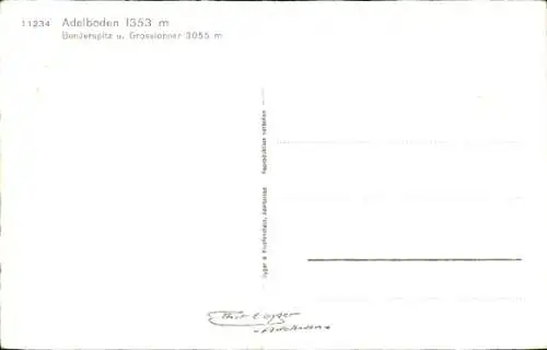 Ak Adelboden Kanton Bern Schweiz, Gesamtansicht, Berge