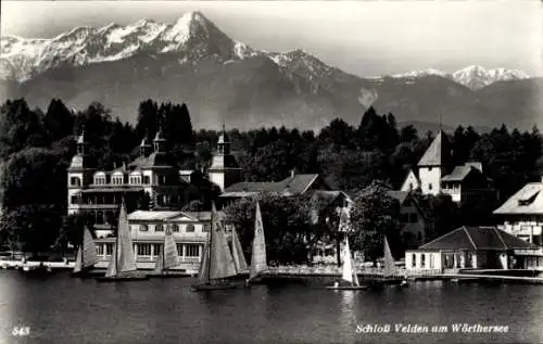 Ak Velden am Wörthersee in Kärnten, Schloss