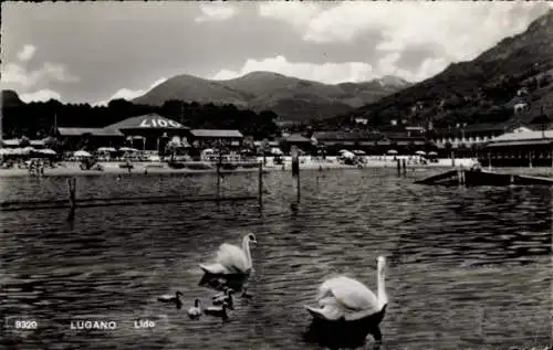 Ak Lugano Kanton Tessin Schweiz, Lido