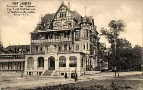 Ak Bad Sachsa im Harz, Kur Hotel Schützenhaus