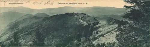 Klapp Ak Posthalde Breitnau im Schwarzwald, Höllental, Panorama der Nessellache