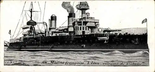 Ak Französisches Kriegsschiff l'Iena, Französische Marine