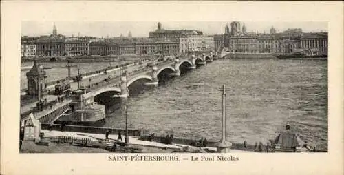 Ak Sankt Petersburg Russland, Pont Nicolas