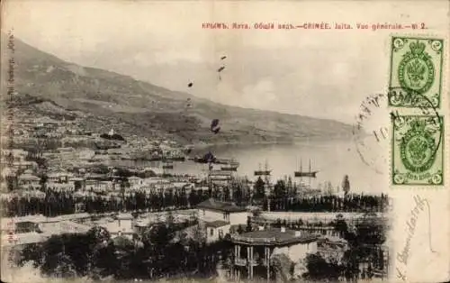Ak Jalta Krim Ukraine, Gesamtansicht
